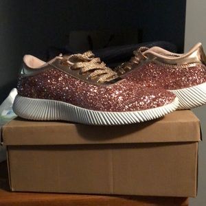 Glitter sneakers never worn